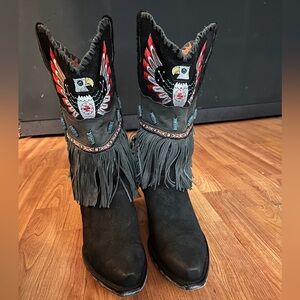Dan Post Thunderbird Fringe Western Boots